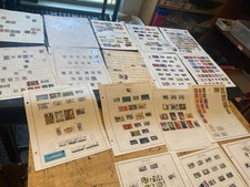 Great Britain stamp collection United Kingdom 100s stamps vintage antique lot A picture