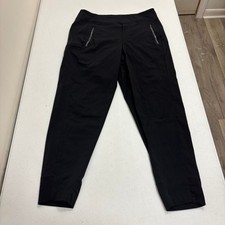 Athleta Trekkie North Crop Pants Black Ripstop Hiking Travel Size 10 picture