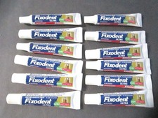 Fixodent 0.35oz Ultra Max Hold with Scope Travel/Pocket Size Tubes - Lot of 12 picture