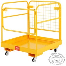 VEVOR Forklift Safety Cage Work Platform 36x36 in 1200lbs with Wheels for Aerial picture