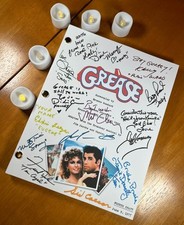 Grease Script Signed- Autograph Reprints- Grease Movie- John Travolta picture