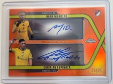 2026 Topps Chrome MLS Hany Mukhtar/Cristian Espinoza Dual Auto DA-ME 13/25 picture
