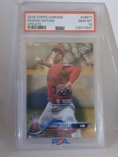 💎2018 Topps Chrome Update SHOHEI OHTANI Rookie Card RC #HMT1 PSA 10 GEM MINT picture