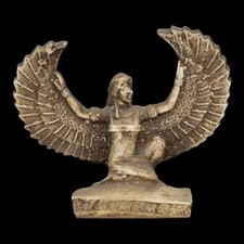 Ancient Egyptian Isis Goddess Statue Rare Antiques Mythology Unique BC picture