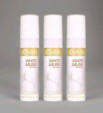 3x Jovan White Musk for Women 2.5oz Body Spray – NEW  picture
