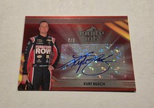 KYLE BUSCH AUTOGRAPH ERROR KURT BUSCH 2013 Press Pass Ignite Ink Red 5/5 - Read picture