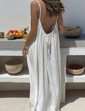 2026 Loose-Fit Spaghetti Strap Dress Women's Casual Homewear Summer Dress  picture