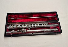 Vintage WM S Haynes Silver LP Flute G# C Foot Closed Hole #3474 Manuf. 1916, NR picture