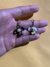 Cheburashka Mini Figure Phone Strap Monkey 2x Brown White picture