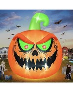 15 FT Giant Halloween Inflatable Pumpkin Outdoor Decorations Blow Up Yard Build- picture