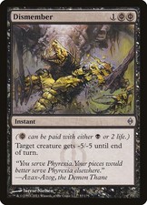 MTG Magic the Gathering Dismember (57/181) New Phyrexia LP picture