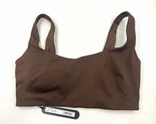 SKIMS x Nike Dri-FIT Sports Matte Scoop Neck Bra Drak Sepia S BR-SPT-2723 picture