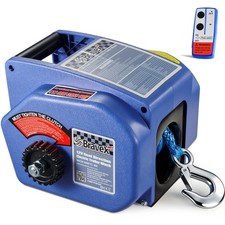 Electric Boat Trailer Winch with Remote Control, Durable & Quiet Towing 8750lbs picture