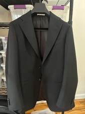 SuitSupply Black Perennial Tailored Fit Havana Suit (Size 40) picture
