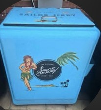 Vintage sailor Jerry spiced rum cooler metal  . Goes for a lot more picture