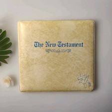 Vintage 1985 The Oasis New Testament 12 Audio Cassette Tape Set KJV Complete picture