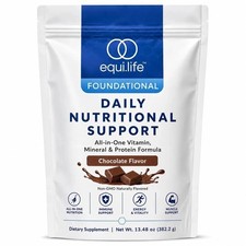 EquiLife Foundational Daily Nutritional Support Chocolate 14.7oz Vitamin Protein picture