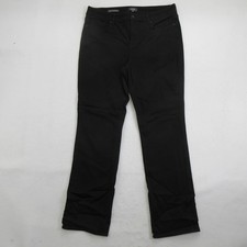 NYDJ Women's Size 16 Marilyn Straight Leg Jeans Black High Rise Solid Stretch picture