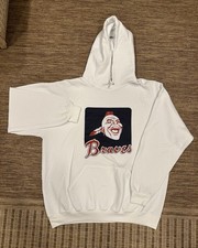 Vintage Atlanta Braves Hoodie Retired In 1989 XL White Rare picture