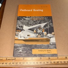 Vintage 1962 Outboard Boating Magazine Ohio River Dam Construction Treasure Hunt picture