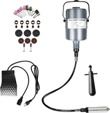 380W Flex Shaft Grinder w/ Foot Pedal, 500–23,000 RPM Rotary Tool W/ Accessories picture