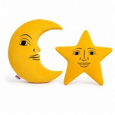 Vtg Celestial Moon Sun Set Whimsigoth Salamander Graphix inspired Decor Pillows picture