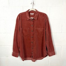 Madewell Kentwood Oversized Shirt-Jacket SZ XL Ground Clove Color Layers Cozy picture
