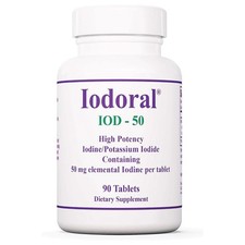 Optimox Iodoral 50 mg Iodine Supplement 90 Count Gluten Free picture