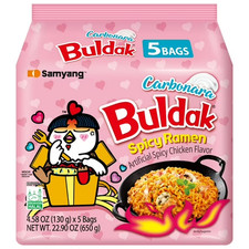 New Samyang Spicy Chicken Noodle Carbonara Flavor Ramen, 4.58 oz, 5 Pack,, picture