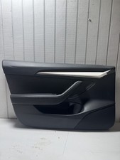 2021-2023 TESLA 3 FRONT LEFT DRIVER SIDE INTERIOR DOOR TRIM PANEL BLACK OEM picture