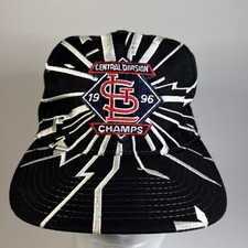 RARE Vintage St Louis Cardinals Starter Shockwave Snapback Hat 1996 Div Champs picture