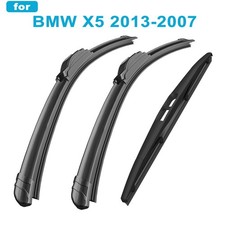 For BMW X5 2013‑2007 Front and Rear Windshield Wiper Blades All-season Set of 3 picture