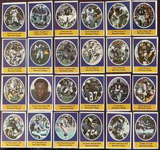 1972 Sunoco NFL (Vikings) Complete 24-Stamp Set w/7 HOF's (24-MINT) “Beauties