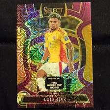 Panini Select Road to World Cup 2026 Terrace Purple Prizm /150 Díaz #11 picture