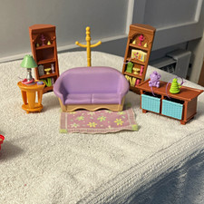 Fisher-Price Vintage Loving Family Living Room Set Lot, 7pc picture