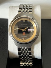 Seiko Advan 6106 7680 Black Dial Day Date Automatic Vintage June 1973 Rare 21J picture