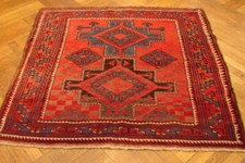 4x4' Red Vintage Caucasian Kazak Rug #PIX-14248 picture