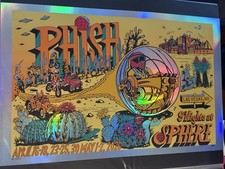 Jim Pollock Artist Edition /75 Phish Las Vegas Sphere Orange Weekend 1 Foil 2026 picture