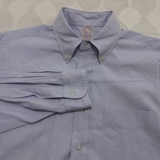 VTG Brooks Brothers Maker Dress Shirt Men’s 16 4 Large Blue Made in USA 90s picture