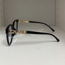 CHANEL 0748 Women’s Black Square Full Rim Eyeglass Frames 52-20-142 picture