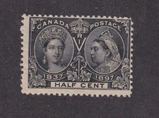 CANADA # 50-54 FVF-MNH DIAMOND JUBILEES 1/2ct-5cts CAT VALUE $330 picture