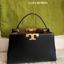 Amazing Tory Burch Black Medium Eleanor Satchel--Fabulous picture