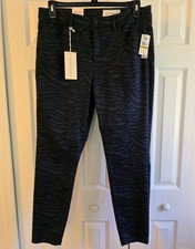 Vince Camuto Women's Skinny Zebra Print Jeans - Size 32/14 NWT picture