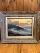 Bennett Bradbury 'Depoe Bay, Oregon' Seascape Painting picture