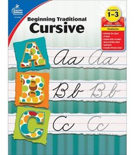 Beginning Traditional Cursive Handwriting Workbook for Kids Handwriting Pract.. picture