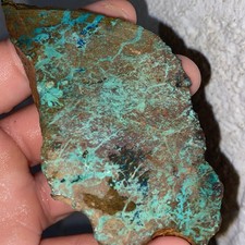 Sonora Sunset Chrysocolla Beautiful Lapidary Rough 4.55 Oz picture