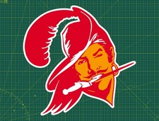 Tampa Bay Buccaneers Throwback Water Proof UV Safe Glossy Vinyl Decal / Sticker picture