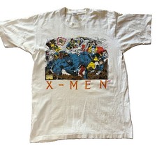 Vintage 1993 Marvel X-Men Comic Graphic T-Shirt Wolverine Beast Cyclops Large  picture