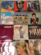 Vintage 1980s Record Lot Talking Heads Bowie Go Gos Stones Duran Duran picture