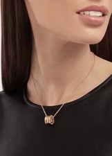 Authentic BVLGARI B-zero1 Necklace In Rose Gold New picture